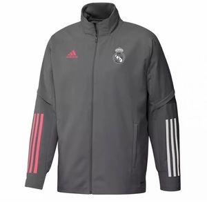 adidas REAL MADRID PRESENTATION JACKET GREY- PINK